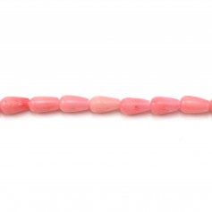 Bambou de mer teinté Orange Goutte 2x6mm x 40pcs