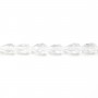 Cristal de roche Goutte Facette 6x9mm x 40cm