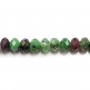 Ruby Zoisite Rondelle Facette 2x3mm x 40cm