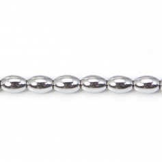 Hématite tonnelet 3x5mm x 10pcs