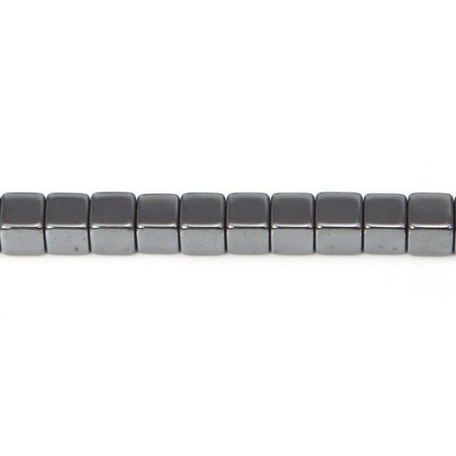 Hematite cubic square 3mm x 20pcs