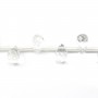 Cristal de roche Goutte Facette 6x9mm x 4 pcs