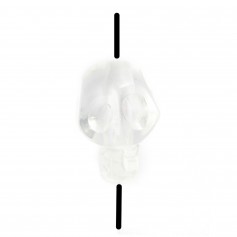 Cristal de roche tête de mort 12mm