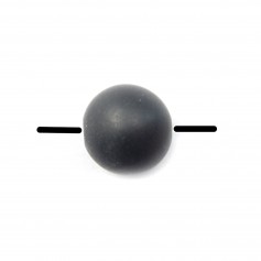 Pierre Noire Matte Ronde 4mm x 20 pcs 