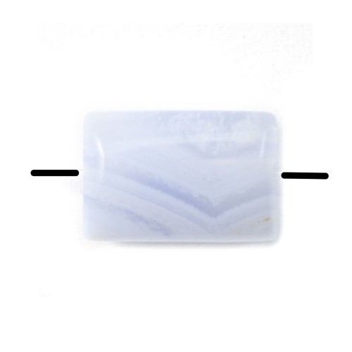 Chalcedony  Rectangle 7x10mm x 4pcs