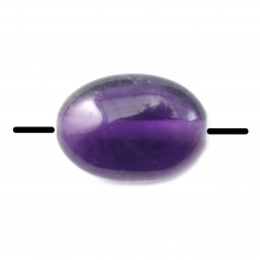 Améthyste Ovale 8x10mmX 4pcs