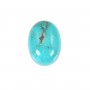 Cabochon de turquoise de forme ovale, 13x18mm x 1pc