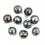 Perle de culture de Tahiti, baroque cerclée, 9-10mm x 1pc