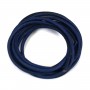 Ruban de cuir vachette bleu foncé 2mm x 1m