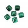 Malachit Quadrat Cabochon 9mm x 1pc