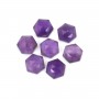 Amethyst Cabochon hexagonal facettiert 10mm x 1pc