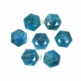 Cabochon Apatite hexagone facetté 10mm x 1pc