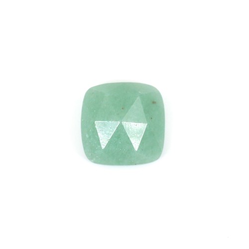 Aventurin Cabochon quadratisch facettiert 9mm x 1pc