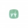 Aventurin Cabochon quadratisch facettiert 9mm x 1pc