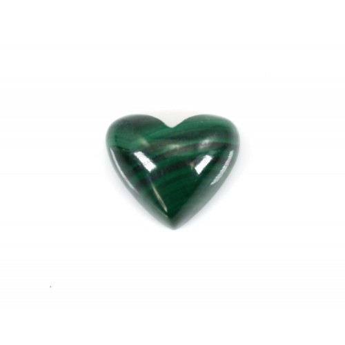 Cabochon Malachite coeur 9x10mm x 1pc