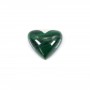 Cabochon Malachite coeur 9x10mm x 1pc