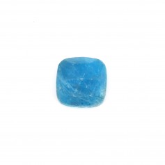 Cabochão quadrado facetado de apatite 9 mm x 1 unidade