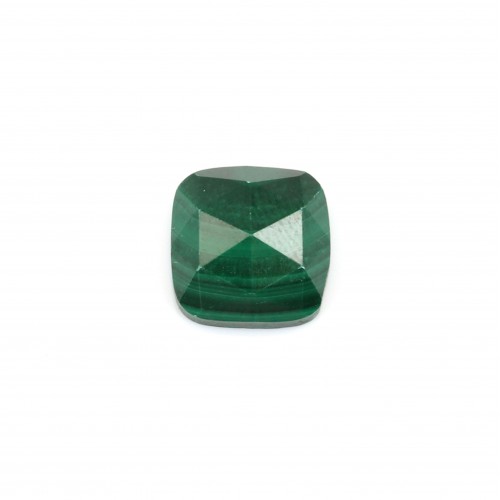 Malachit Quadrat facettiert Cabochon 9mm x 1pc