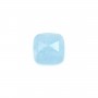 Cabochon Aquamarin quadratisch facettiert 9mm x 1pc