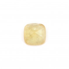 Cabochon quadrato sfaccettato Citrino 9mm x 1pc