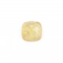 Cabochon Citrin quadratisch facettiert 9mm x 1pc