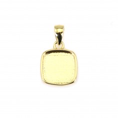 Colgante soporte cabujón cuadrado 9mm - Oro x 1pc
