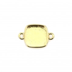 Espaciador para cabujón cuadrado de 9mm - Oro x 1ud