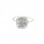 Bague réglable pour cabochon carré 9mm - Argent 925 x 1pc