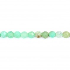 Chrysoprase rond facetté 4mm x 6pcs