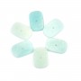 Cabochon Amazonite rectangle 13.5x20mm x 1pc