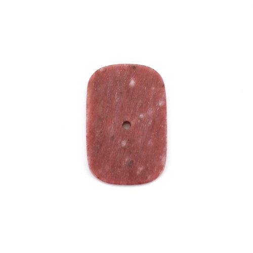 Cabochon Rhodonite rectangle 13.5x20mm x 1pc