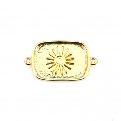 Espaçador para cabochão retangular e redondo - Ouro x 1 unidade