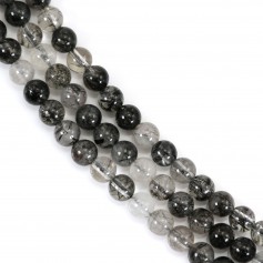 Quartz rutile noir 4mm x 40cm