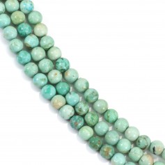 Turquoise du Pérou rond 4mm x 39cm