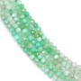 Chrysoprase rond facetté 3-3.5mm x 39cm