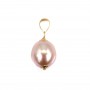 Pendentif Perle de culture d'eau douce mauve - Gold Filled x 1pc