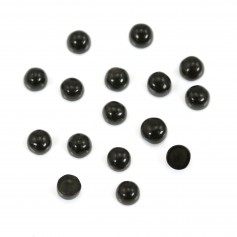Cabochon rotondo di ossidiana 3 mm x 4 pezzi