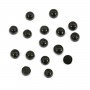 Cabochon Obsidienne rond 3mm x 4pcs