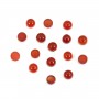 Cabochon Agate rouge rond 3mm x 4pcs