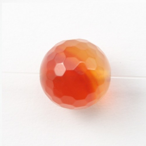 Cornelian Faceted Round 4mm x 20 pcs