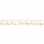 Freshwater cultured pearl, in white color, in round shape, 8-9mm x39 cm