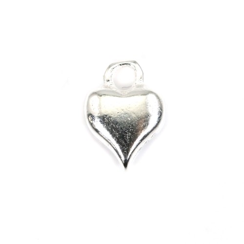 Breloque coeur 5.8x8mm - Argent 925 x 1pc