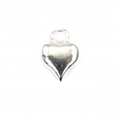 Breloque coeur 5.8x8mm - Argent 925 x 1pc