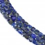 Lapis lazuli faceted square 6mm x 40cm