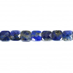 Lapis lazuli carré facette 6mm x 40cm
