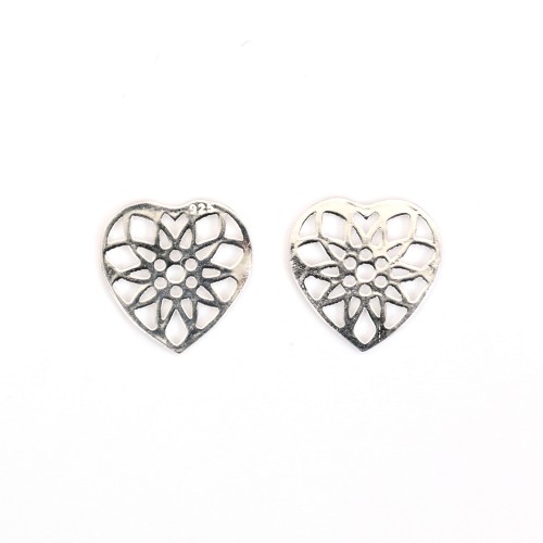 Estampe coeur 11mm - Argent 925 x 1pc