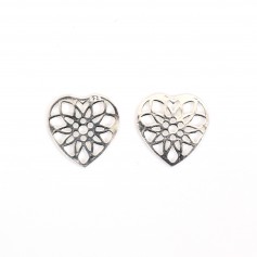 Estampe coeur 11mm - Argent 925 x 1pc