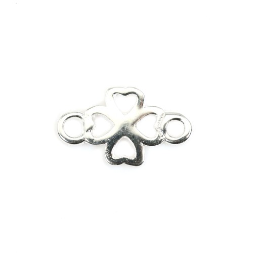 Spacer openwork clover 5.5x10mm - Silver 925 x 1pc