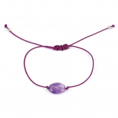 Bracelet cordon Amethyste