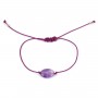 Bracelet cordon Amethyste